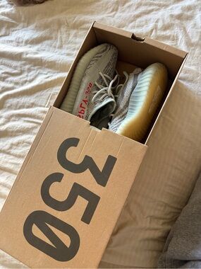 Yeezy Boost 350 V2 Gray with Red Accents